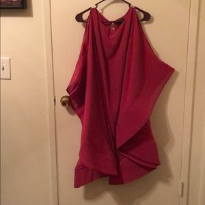 Pink dress with butterfly wing sleeves. Worn once.